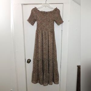 Bohme Off-The-Shoulder Floral Print Dress